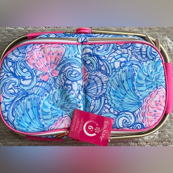 NWT Lilly Pulitzer cooler/picnic basket - Picture 3 of 5